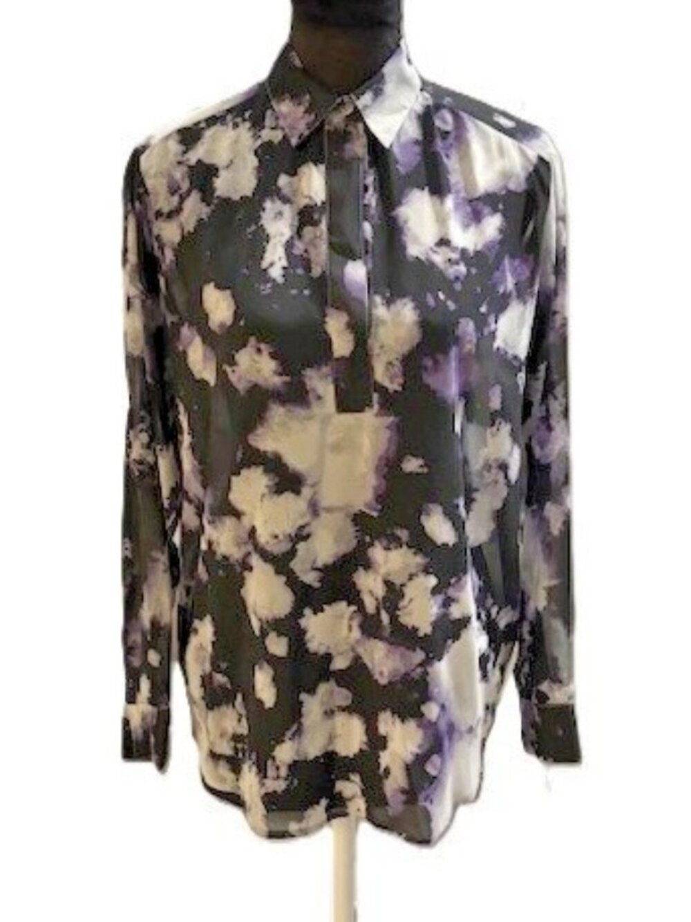 Sheer Purple Maxi Skirt - Elegant Semi-Sheer A-Line - Picture 5 of 7